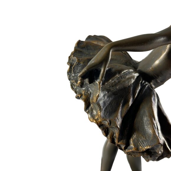 Ballerina Stocking Holder Faux Bronze Elegant Christmas Mantel Dancer Ballet - Picture 9 of 10